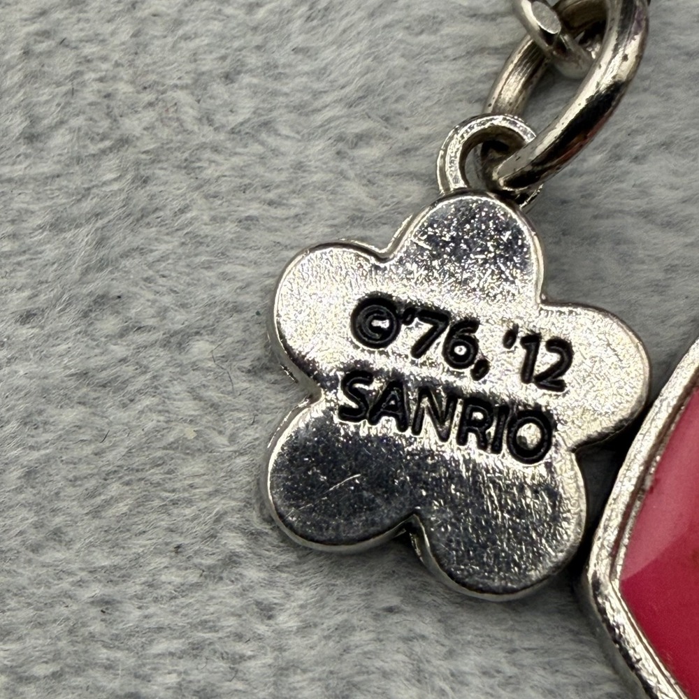 Vintage Hello Kitty Keychain Sanrio Silver Tone - Picture 7 of 8